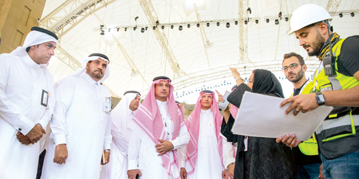  الخطيب خلال تفقده المواقع