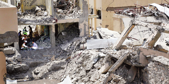  مركز التجنيد الذي تم تدميره بسبب الانفجار