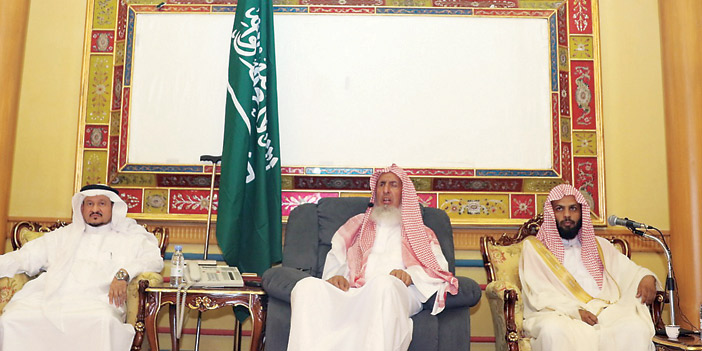   المفتي خلال لقائه الدعاة