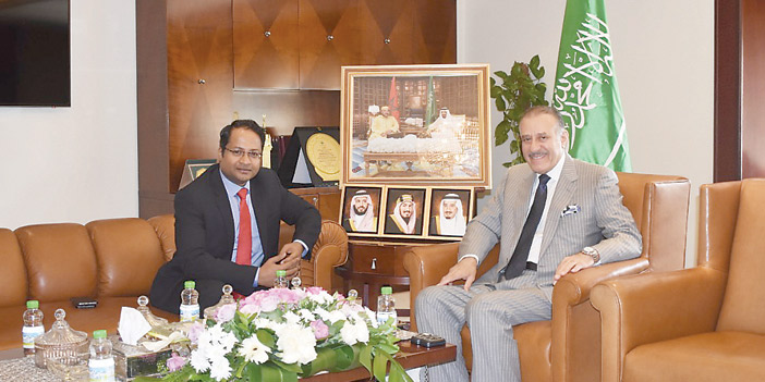 السفير الغريري يستقبل سفير الهند بالمغرب 