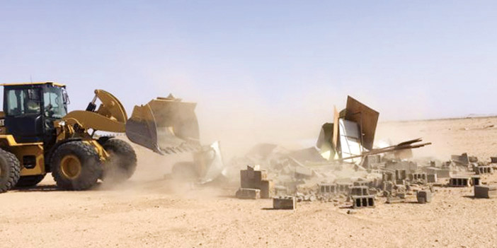  من التعديات التي أزالتها اللجنة بمحافظة الرس