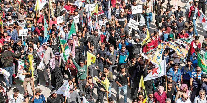  مظاهرات حاشدة في الشمال السوري ضد العدوان التركي