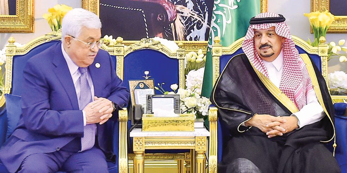  الرئيس الفلسطيني لدى وصوله الرياض
