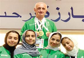 منتخب مبارزة سيدات الأخضر يحقق نتائج جيدة في دورة ألعاب المرأة بالكويت 