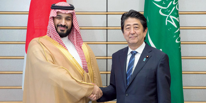 الأمير محمد بن سلمان ورئيس وزراء اليابان