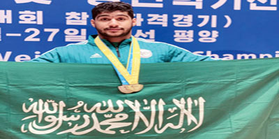 الرباع العالمي العثمان يواصل التألق في كوريا الشمالية ويتوج بذهبيتين وفضية آسيوية 