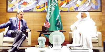الأمير عبد العزيز بن سلمان يلتقي وزير الطاقة الأمريكي ووزير البترول النيجيري 