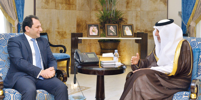  سموه خلال الاستقبال