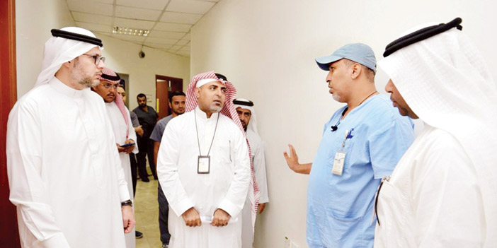  الدكتور طريف الأعمى داخل المركز