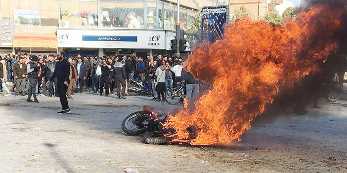  لقطات من مظاهرات إيران يوم أمس