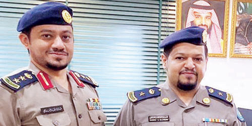  المقدم تميم العنقري والعقيد الخريجي