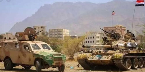 الجيش اليمني يتقدم في الضالع 