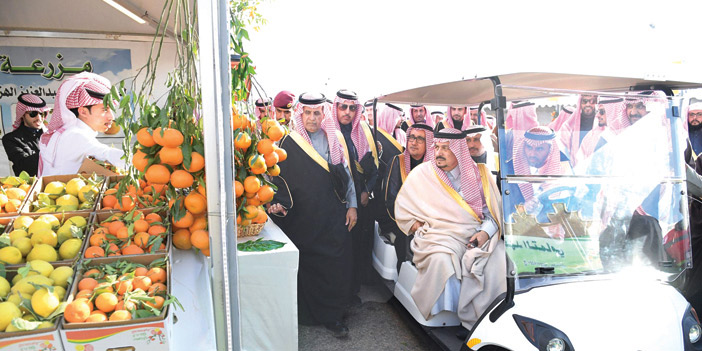 أمير منطقة الرياض يرعى انطلاق مهرجان الحمضيات الرابع في محافظة الحريق 