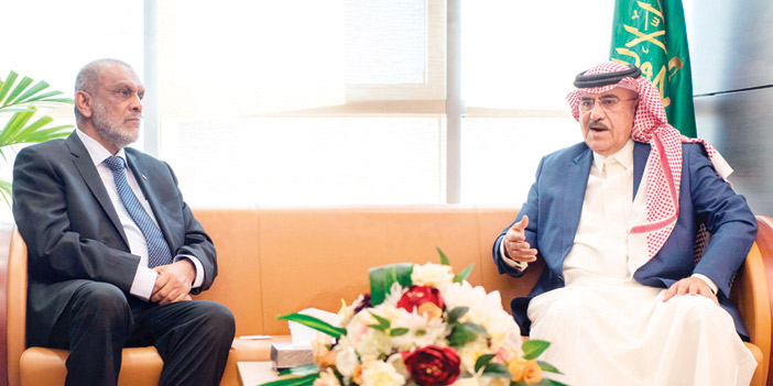  رئيس «واس» لدى استقباله السفير السريلانكي