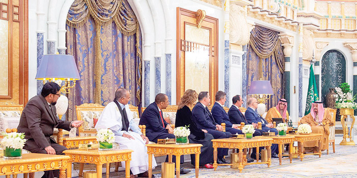  جانب من الاستقبال