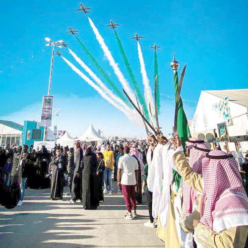 خلال عدد من الطلعات الجوية 