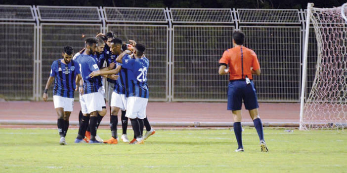  فرحة النهضة بهدف الفوز