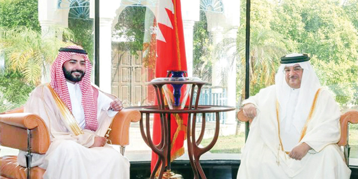 وزير شؤون الديوان الملكي البحريني يلتقي الأمير سلطان بن أحمد 