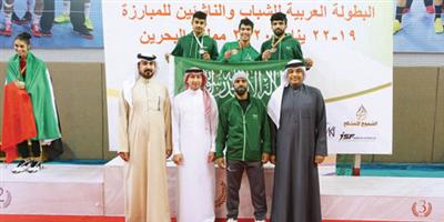 11 ميدالية لأخضر المبارزة في البطولة العربية 