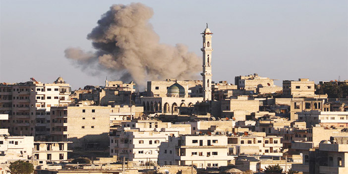  انتشار الحرائق وسط إدلب