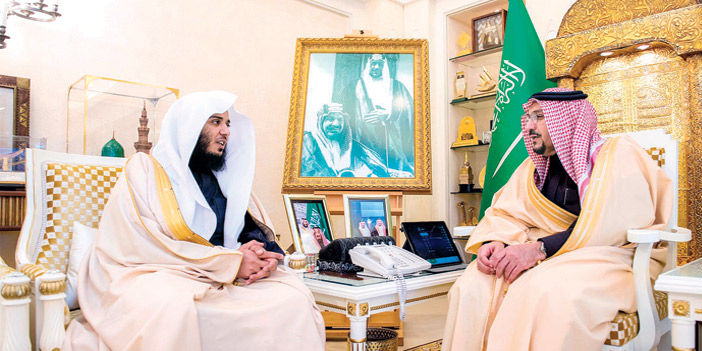  سموه خلال الاستقبال