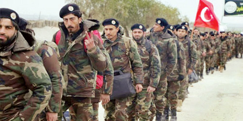  جانب من الميليشيات الإرهابية التي أرسلتها تركيا إلى ليبيا