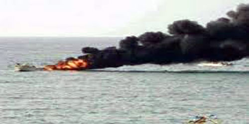 الحوثيون يفجرون قارب صيد واستشهاد ثلاثة صيادين 