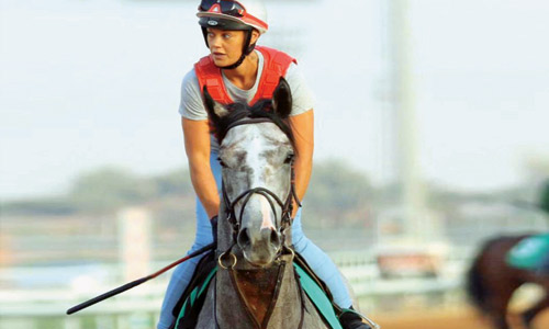  الفارسة لورين بميدان المؤسس بالجنادرية