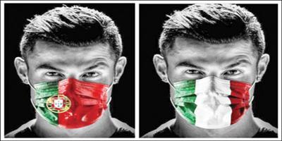 رسالة دعم من كريستيانو رونالدو لإيطاليا والبرتغال 