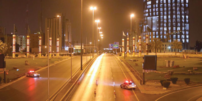  التزام تام من المواطن والمقيم بمنع التجول