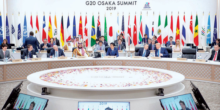  سمو ولي العهد في آخر قمة لرؤساء مجموعة دول العشرين في طوكيو