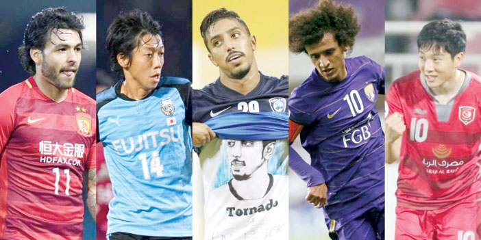 عموري والدوسري ضمن 10 لاعبين مرشحين للتشكيلة المثالية لأبطال آسيا 2017
