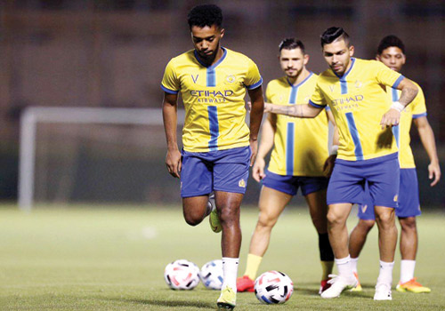  جانب من تدريب النصر