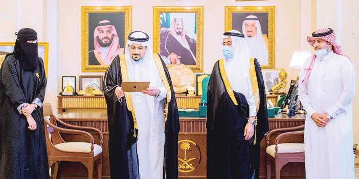  من تدشين سموه لموقع مجلس فتيات القصيم