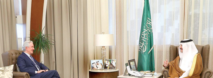  سموه خلال الاستقبال