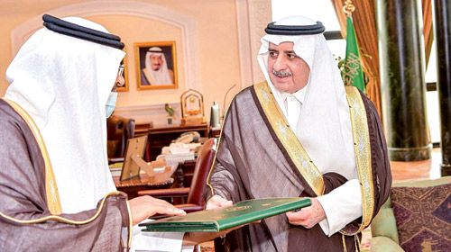  سموه خلال الاستقبال