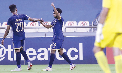  الغنام سجل هدف النصر