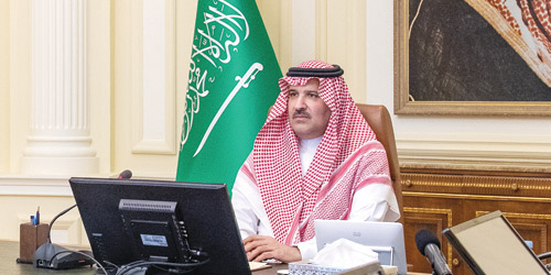  سموه خلال الاجتماع