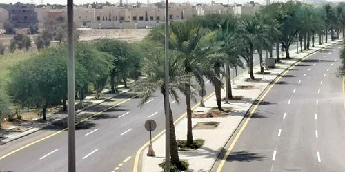  من أعمال الأمانة في تأهيل وتحسين الطرق والميادين ببريدة