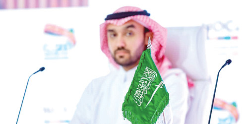  الأمير عبدالعزيز بن تركي الفيصل خلال الافتتاح