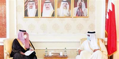 الأمير سلطان بن أحمد التقى وزير الخارجية البحريني 