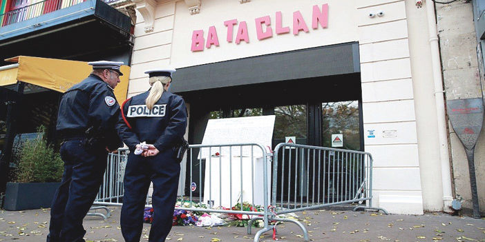 شهدت قاعة باتاكلان في باريس سنة 2015 هجوما إرهابيا أدى لمقتل 130 شخصاً وجرح المئات