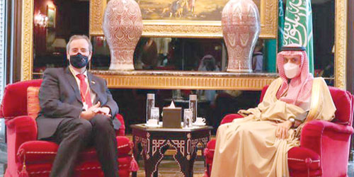  سموه مع الوزير الألماني