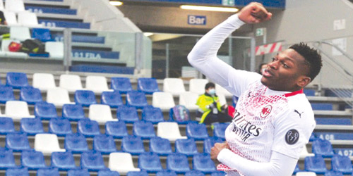  رافائيل لياو يحتفل بأسرع هدف في الدوري الإيطالي