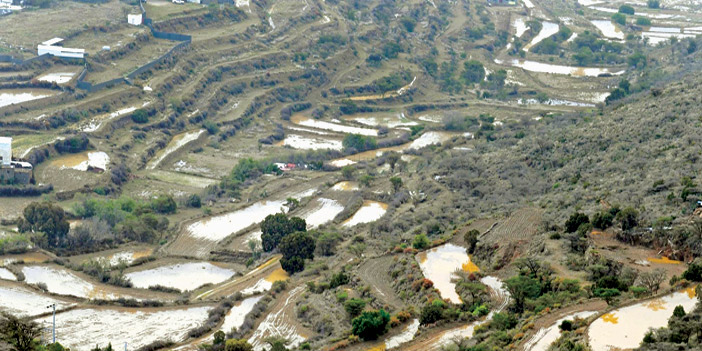  أمطار في عموم منطقة عسير