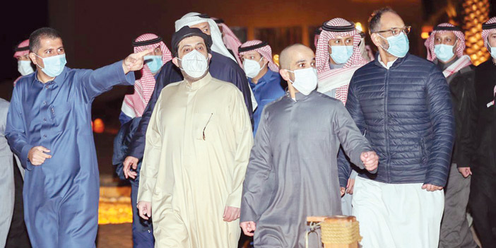  آل الشيخ خلال تفقده مقر مشروع فعالية «أوايسس الرياض»