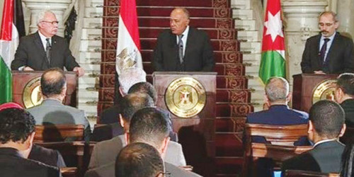 وزير الخارجية المصري: مبادرة السلام العربية شاملة لجميع العناصر المطلوبة في القضية الفلسطينية 