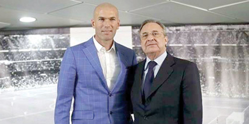 رئيس ريال مدريد يختار خليفة زيدان 