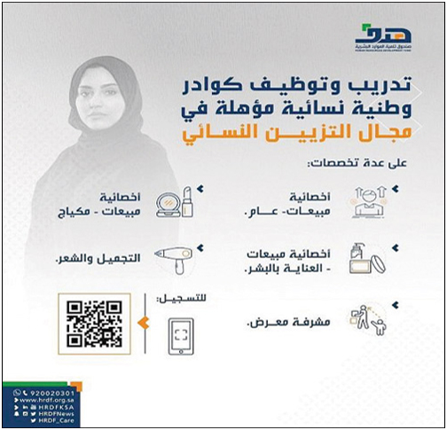 «هدف»: 5 مهن يستهدفها برنامج تأهيل وتدريب الباحثات عن عمل في نشاط التزيين النسائي 