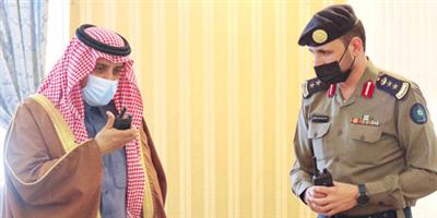 الأمير عبد الرحمن بن عبد الله يرعى فعاليات اليوم العالمي للدفاع المدني بمحافظة المجمعة ويستقبل مدير فرع وزارة النقل بمنطقة الرياض 